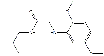 2-[(2,5-dimethoxyphenyl)amino]-N-(2-methylpropyl)acetamide Struktur