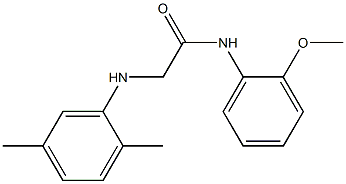 2-[(2,5-dimethylphenyl)amino]-N-(2-methoxyphenyl)acetamide Struktur