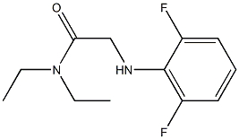 2-[(2,6-difluorophenyl)amino]-N,N-diethylacetamide Struktur