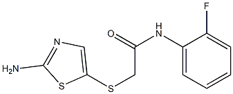 2-[(2-amino-1,3-thiazol-5-yl)thio]-N-(2-fluorophenyl)acetamide Struktur