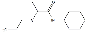 2-[(2-aminoethyl)sulfanyl]-N-cyclohexylpropanamide Struktur