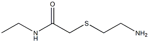 2-[(2-aminoethyl)thio]-N-ethylacetamide Struktur