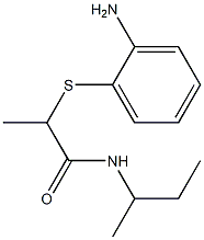 2-[(2-aminophenyl)sulfanyl]-N-(butan-2-yl)propanamide Struktur