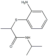 2-[(2-aminophenyl)sulfanyl]-N-(propan-2-yl)propanamide Struktur