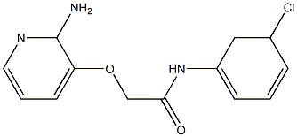 2-[(2-aminopyridin-3-yl)oxy]-N-(3-chlorophenyl)acetamide Struktur