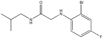 2-[(2-bromo-4-fluorophenyl)amino]-N-(2-methylpropyl)acetamide Struktur