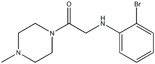 2-[(2-bromophenyl)amino]-1-(4-methylpiperazin-1-yl)ethan-1-one Struktur