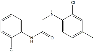 2-[(2-chloro-4-methylphenyl)amino]-N-(2-chlorophenyl)acetamide Struktur