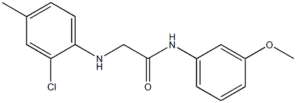 2-[(2-chloro-4-methylphenyl)amino]-N-(3-methoxyphenyl)acetamide Struktur