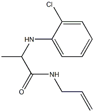 2-[(2-chlorophenyl)amino]-N-(prop-2-en-1-yl)propanamide Struktur