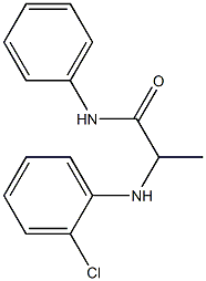 2-[(2-chlorophenyl)amino]-N-phenylpropanamide Struktur