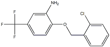 2-[(2-chlorophenyl)methoxy]-5-(trifluoromethyl)aniline Struktur