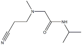 2-[(2-cyanoethyl)(methyl)amino]-N-(propan-2-yl)acetamide Struktur