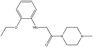 2-[(2-ethoxyphenyl)amino]-1-(4-methylpiperazin-1-yl)ethan-1-one Struktur