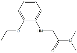 2-[(2-ethoxyphenyl)amino]-N,N-dimethylacetamide Struktur