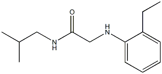 2-[(2-ethylphenyl)amino]-N-(2-methylpropyl)acetamide Struktur