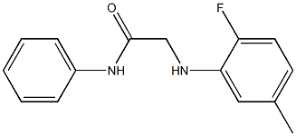 2-[(2-fluoro-5-methylphenyl)amino]-N-phenylacetamide Struktur