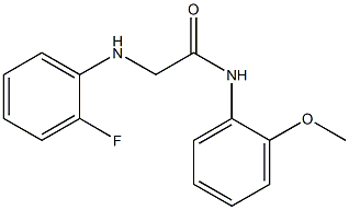 2-[(2-fluorophenyl)amino]-N-(2-methoxyphenyl)acetamide Struktur