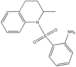 2-[(2-methyl-1,2,3,4-tetrahydroquinoline-1-)sulfonyl]aniline Struktur