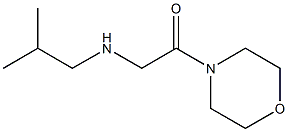 2-[(2-methylpropyl)amino]-1-(morpholin-4-yl)ethan-1-one Struktur