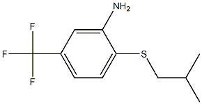 2-[(2-methylpropyl)sulfanyl]-5-(trifluoromethyl)aniline Structure