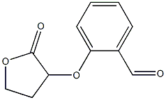 2-[(2-oxooxolan-3-yl)oxy]benzaldehyde Struktur