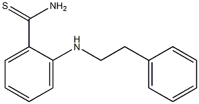 2-[(2-phenylethyl)amino]benzene-1-carbothioamide Struktur