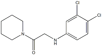 2-[(3,4-dichlorophenyl)amino]-1-(piperidin-1-yl)ethan-1-one Struktur