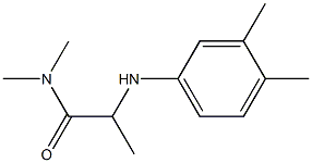 2-[(3,4-dimethylphenyl)amino]-N,N-dimethylpropanamide Struktur