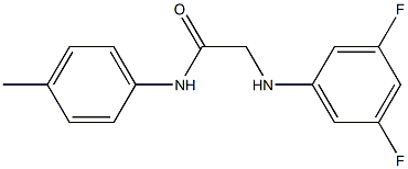 2-[(3,5-difluorophenyl)amino]-N-(4-methylphenyl)acetamide Struktur