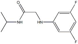 2-[(3,5-difluorophenyl)amino]-N-(propan-2-yl)acetamide Struktur