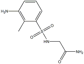 2-[(3-amino-2-methylbenzene)sulfonamido]acetamide Struktur