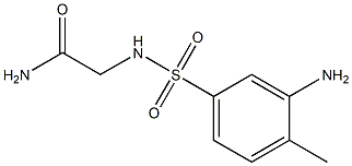 2-[(3-amino-4-methylbenzene)sulfonamido]acetamide Struktur