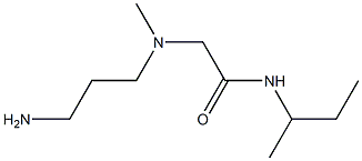 2-[(3-aminopropyl)(methyl)amino]-N-(butan-2-yl)acetamide Struktur