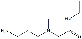 2-[(3-aminopropyl)(methyl)amino]-N-ethylacetamide Struktur