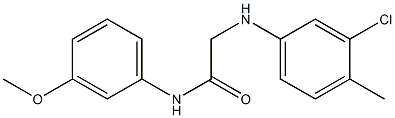 2-[(3-chloro-4-methylphenyl)amino]-N-(3-methoxyphenyl)acetamide Struktur