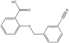 2-[(3-cyanobenzyl)oxy]benzoic acid Struktur