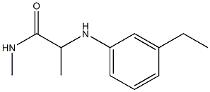 2-[(3-ethylphenyl)amino]-N-methylpropanamide Struktur