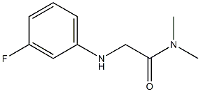 2-[(3-fluorophenyl)amino]-N,N-dimethylacetamide Struktur