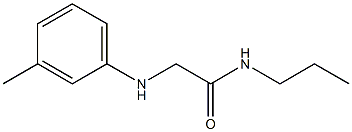 2-[(3-methylphenyl)amino]-N-propylacetamide Struktur