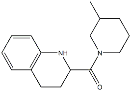 2-[(3-methylpiperidin-1-yl)carbonyl]-1,2,3,4-tetrahydroquinoline Struktur