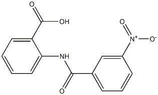 2-[(3-nitrobenzoyl)amino]benzoic acid Struktur