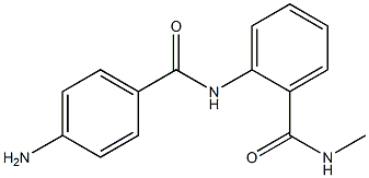 2-[(4-aminobenzoyl)amino]-N-methylbenzamide Struktur