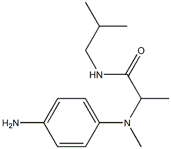 2-[(4-aminophenyl)(methyl)amino]-N-(2-methylpropyl)propanamide Struktur