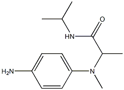 2-[(4-aminophenyl)(methyl)amino]-N-(propan-2-yl)propanamide Struktur