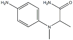 2-[(4-aminophenyl)(methyl)amino]propanamide Struktur