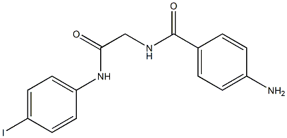 2-[(4-aminophenyl)formamido]-N-(4-iodophenyl)acetamide Struktur