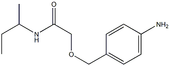 2-[(4-aminophenyl)methoxy]-N-(butan-2-yl)acetamide Struktur