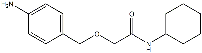 2-[(4-aminophenyl)methoxy]-N-cyclohexylacetamide Struktur