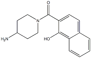 2-[(4-aminopiperidin-1-yl)carbonyl]-1-naphthol Struktur